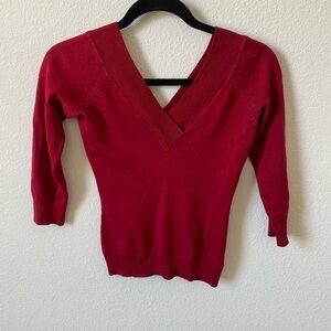 NEVER WORN Red BEBE sweater VINTAGE!!